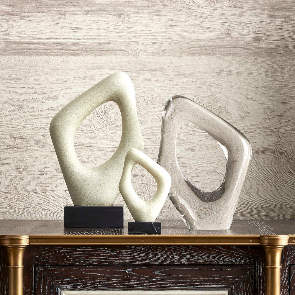 Stone Cavern - Sculptures (Set of 2) - Black / White
