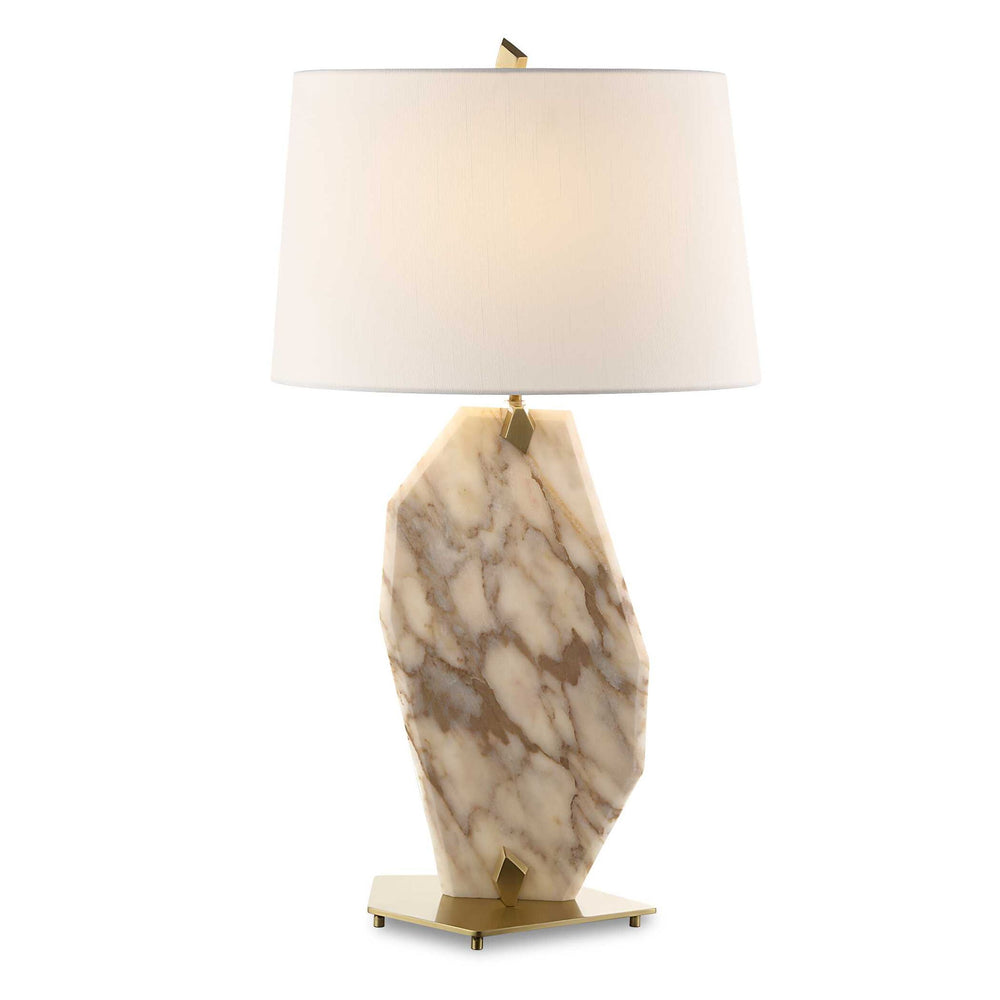 Pentagonal - Table Lamp - Gold / White