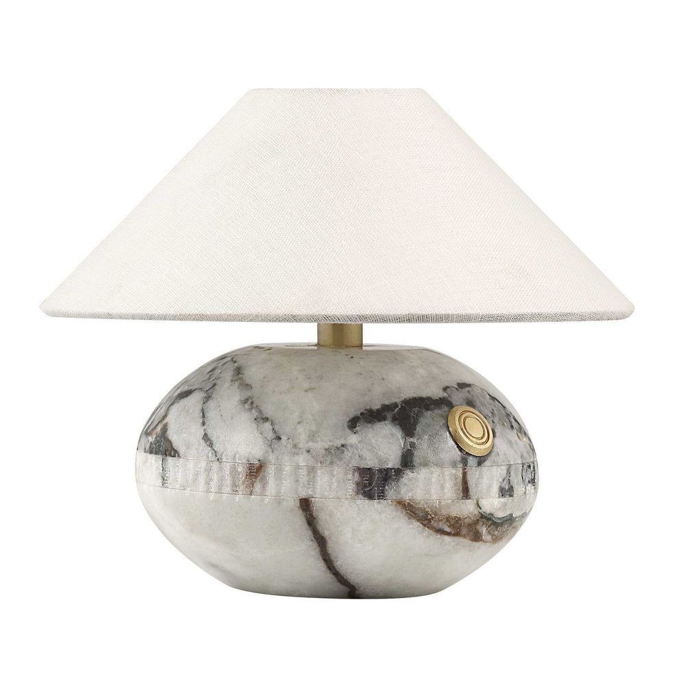 Curling - Stone Rechargeable Mini Lamp - White / Black