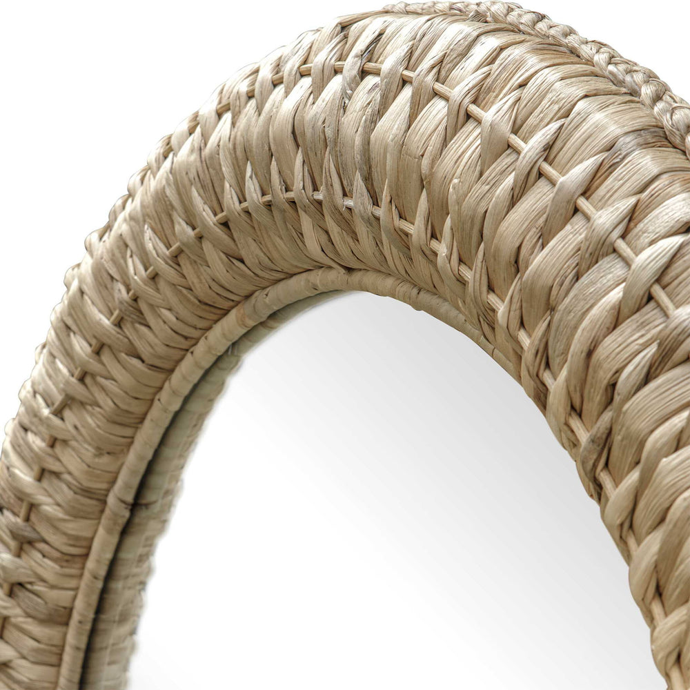 Twisted - Seagrass Arch Mirror - Woodtone
