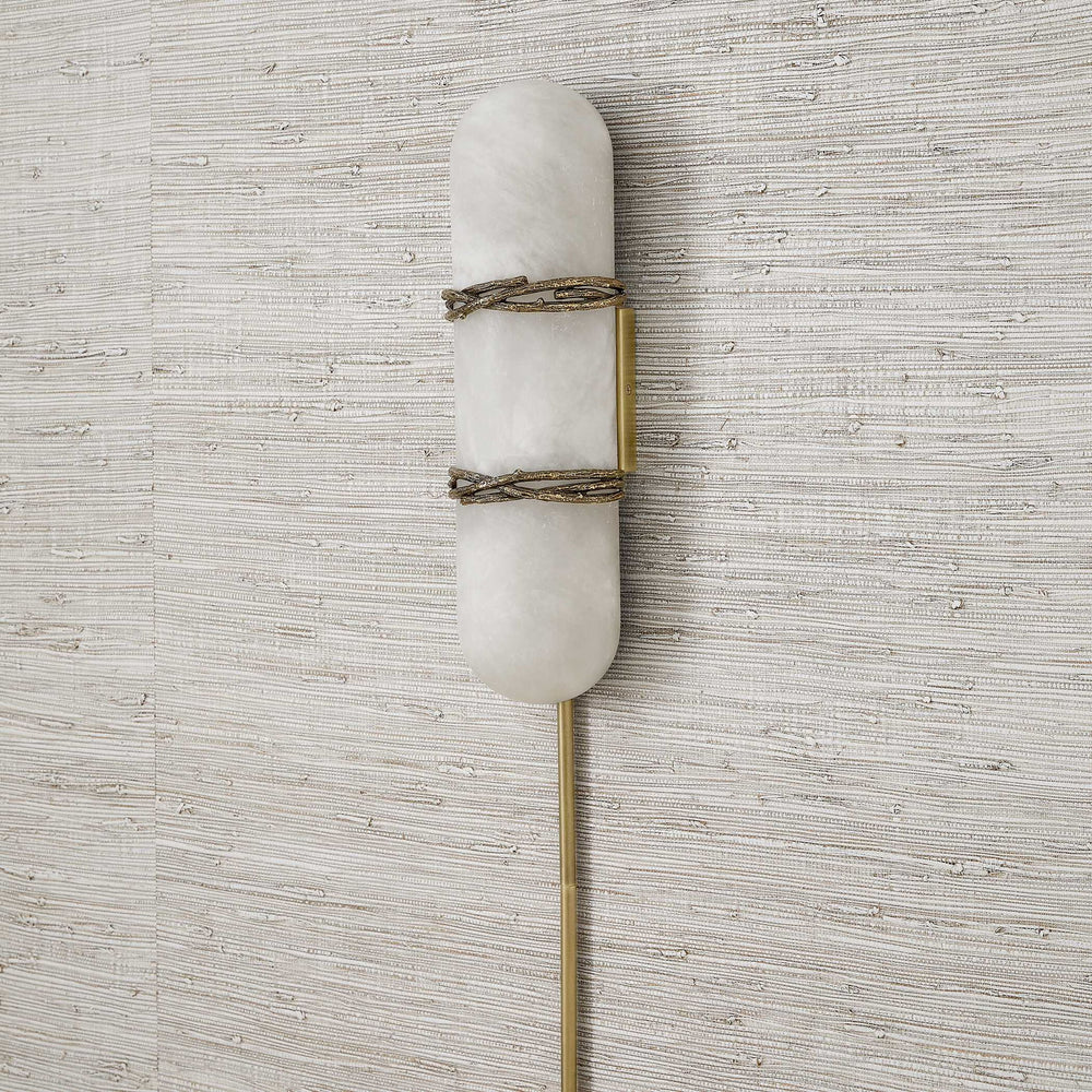 Entangled Vine - 1 Light Sconce - Brass / White