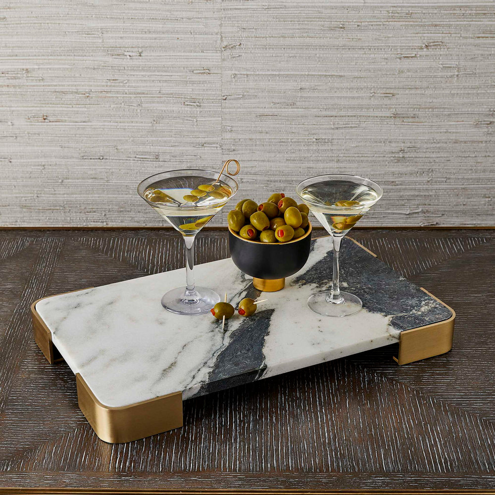 Elevated - Medium Tray/Plateau - Panda Marble