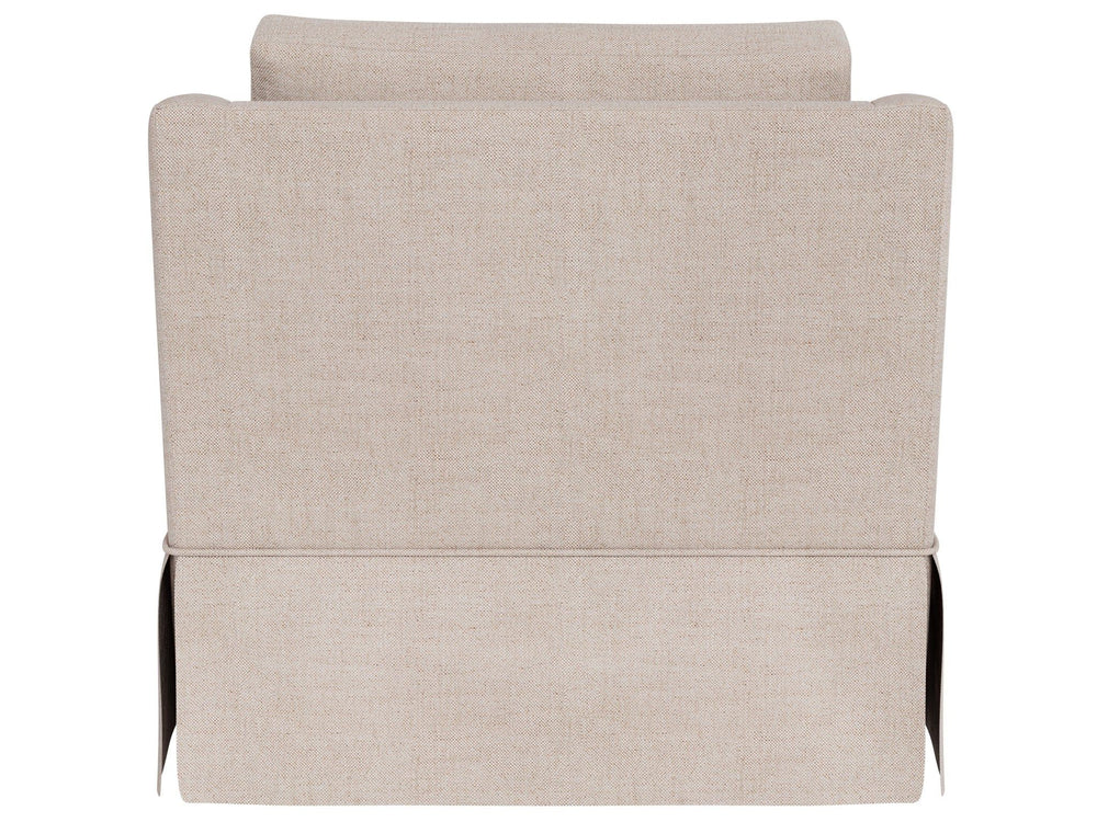 Asher - Skirted Swivel Chair, Special Order - Beige