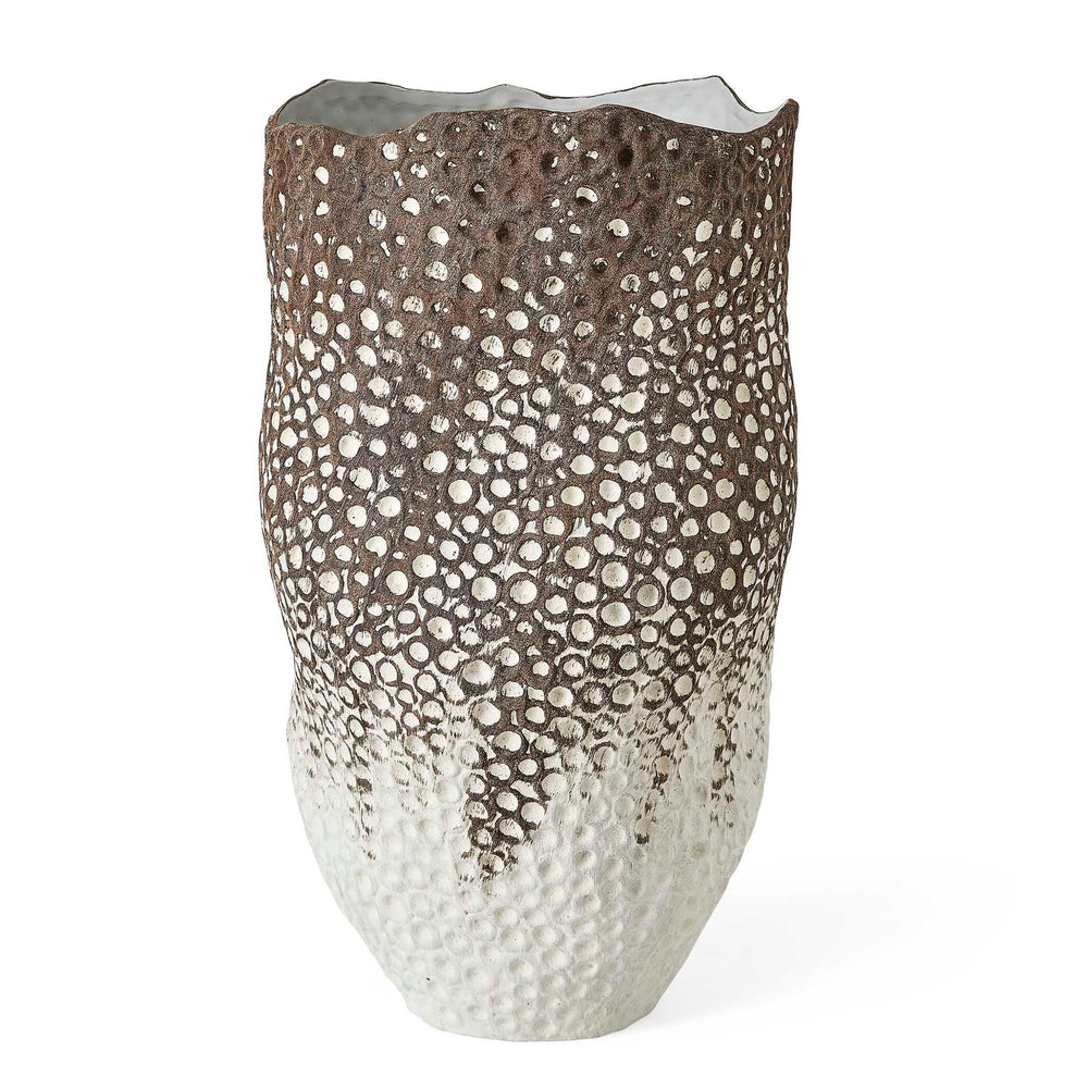 Moonscape - Vase - Brown / White