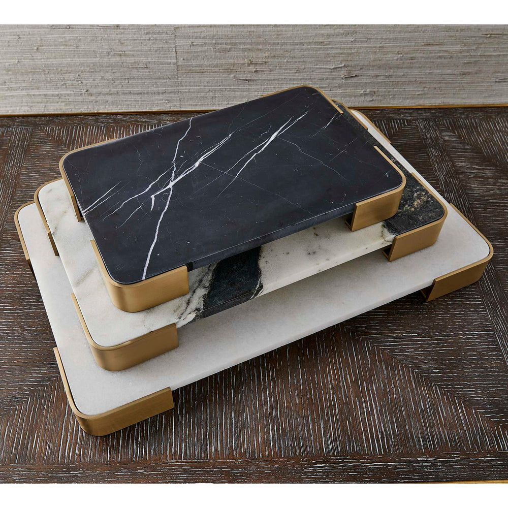 Elevated - Medium Tray/Plateau - Panda Marble