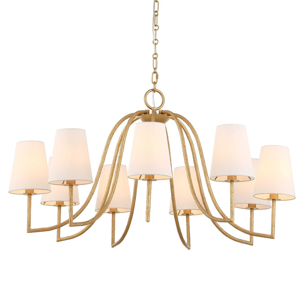 Seville - 9 Light Chandelier - Gold