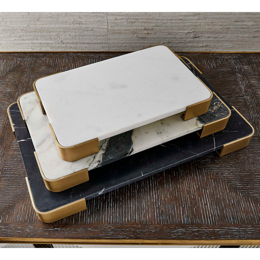 Elevated - Medium Tray/Plateau - Panda Marble