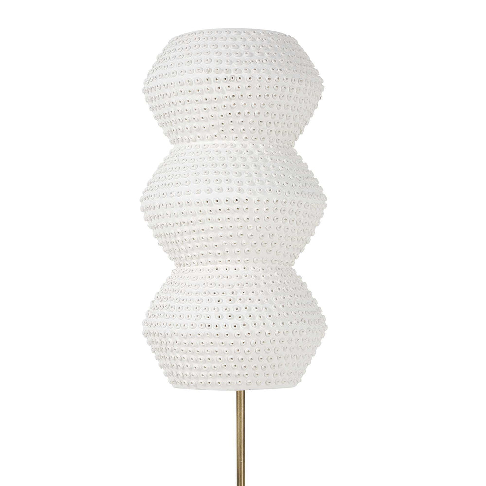 Glimmer - Sconce - White / Light Antique Brass