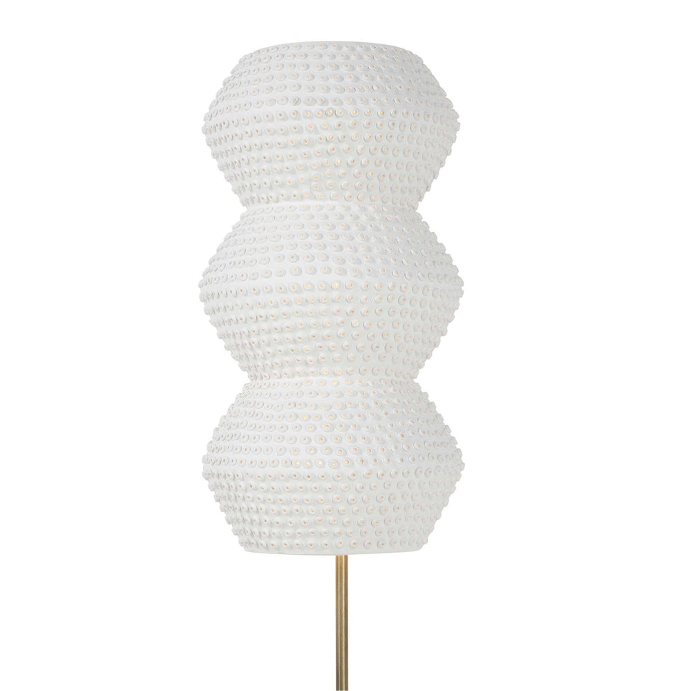 Glimmer - Sconce - White / Light Antique Brass