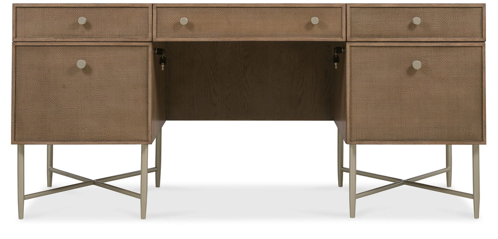 Sonnet - Sonnet Executive Desk - Dark Gray