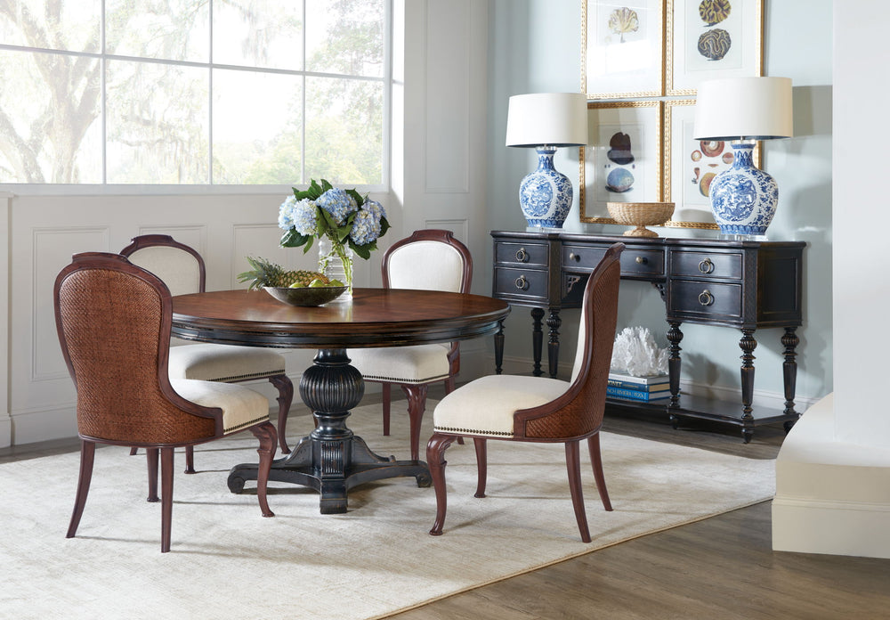 Charleston - Round Pedestal Dining Table With 1-20