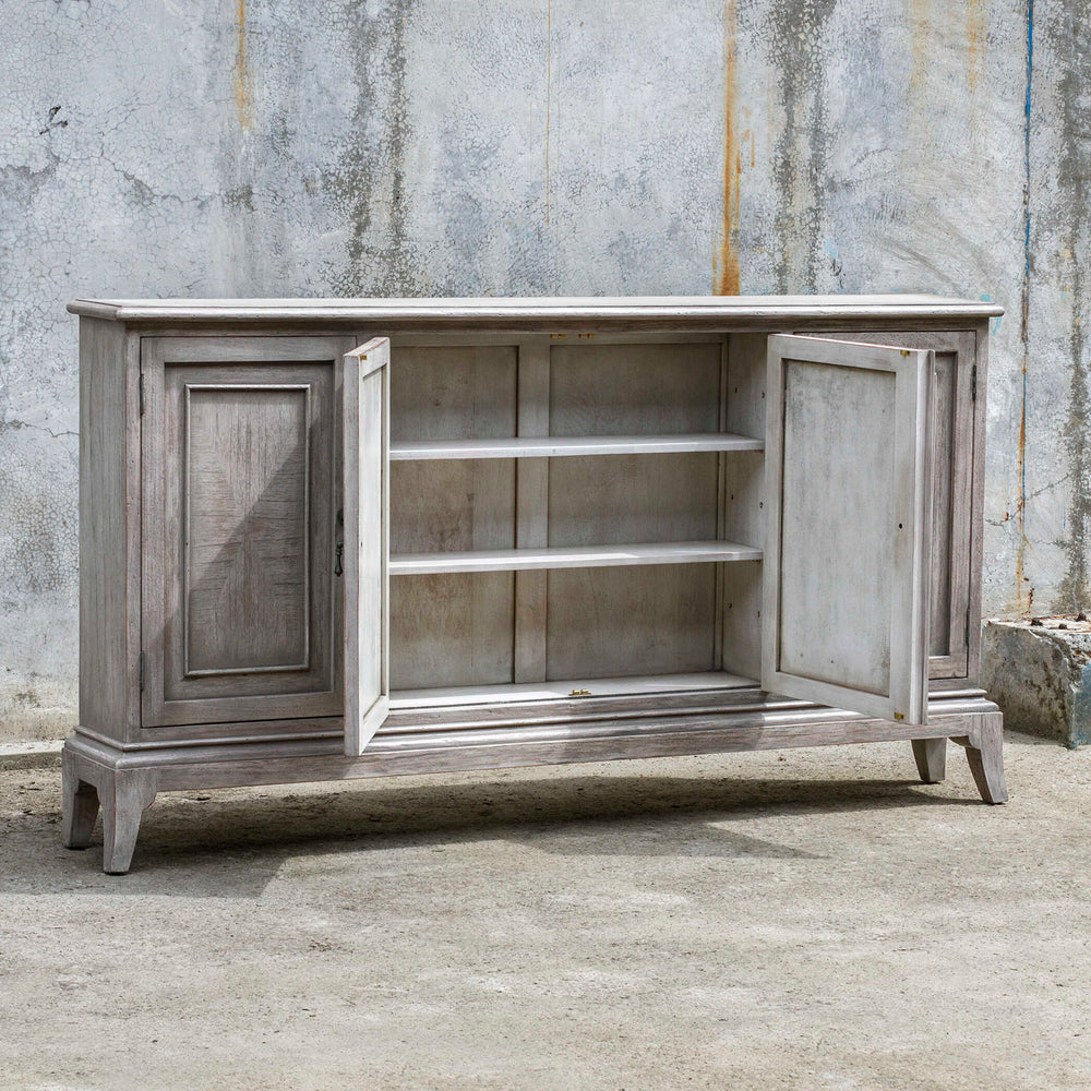 Nyle - 4 Door Cabinet - Gray