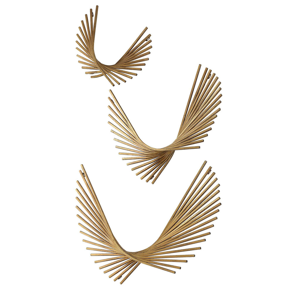 Coreograph - Antique Wall Decor (Set of 3) - Gold