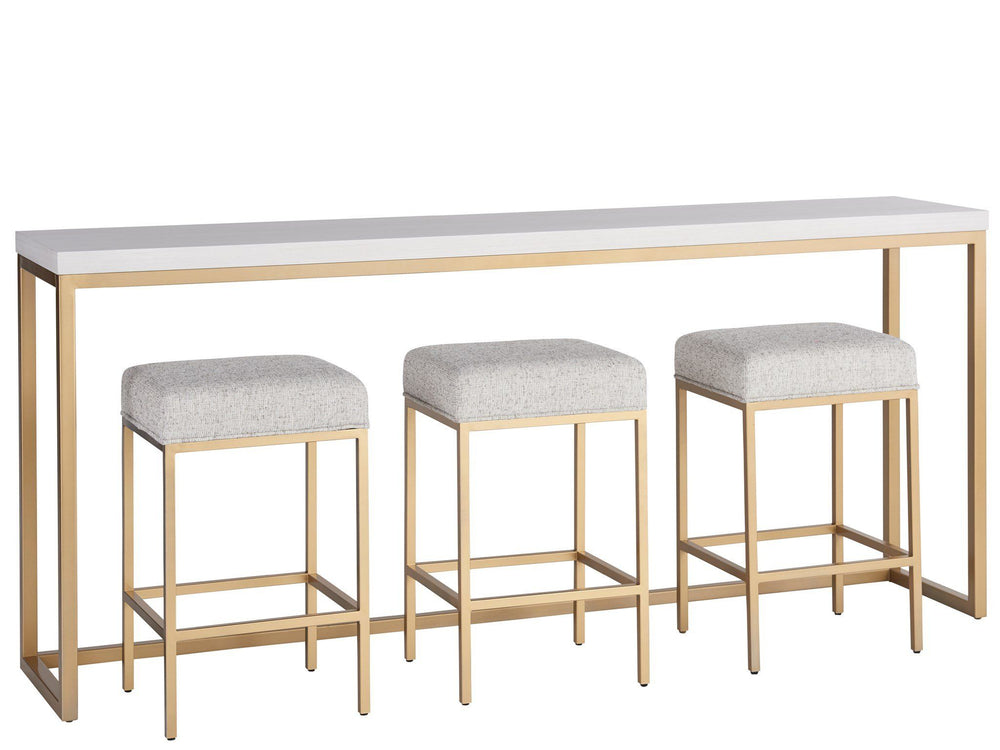 Love. Joy. Bliss.-Miranda Kerr Home - Love Joy Bliss Console Table With 3 Stools - White