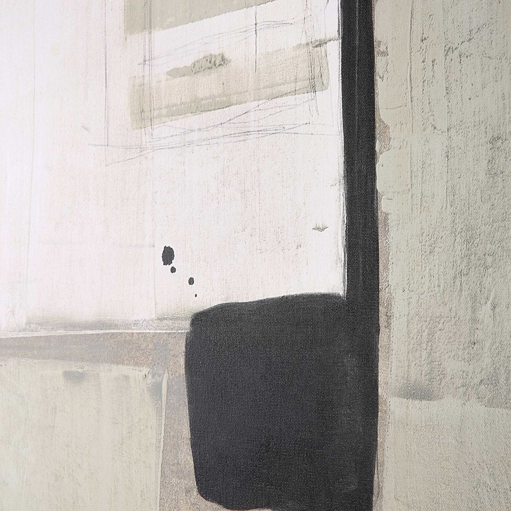 Accentuate The Positive - Framed Canvas - Black / Brown / Gray