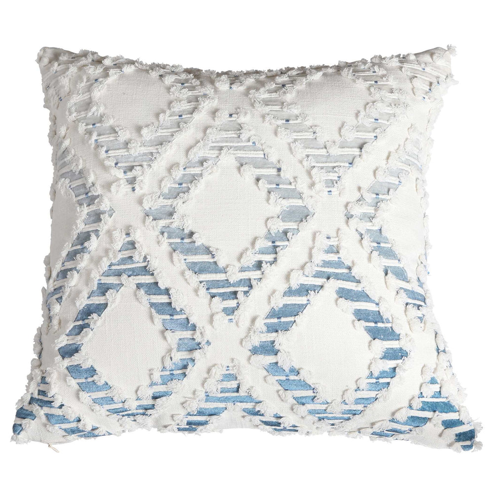 Fringe Element - Pillow - Ombre Blue