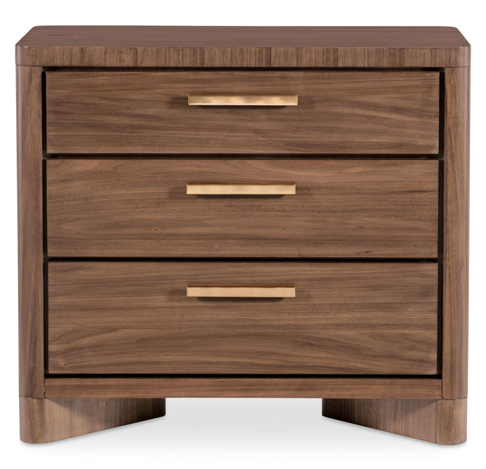 Eleana - Three Drawer Nightstand - Light Caramel