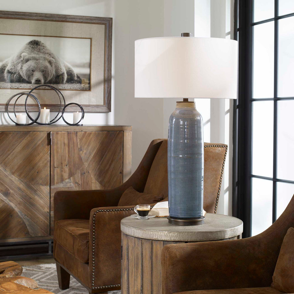 Vicente - Slate Table Lamp - Blue