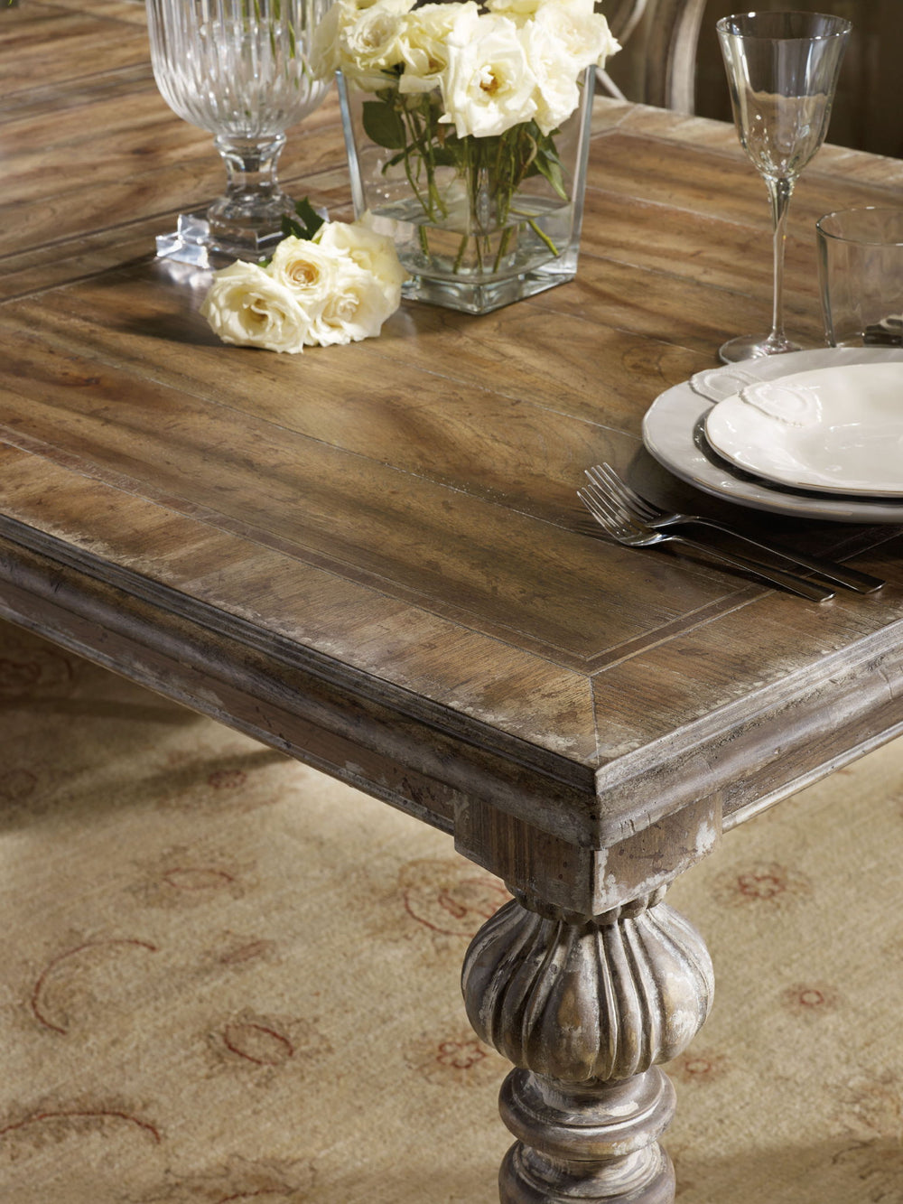 Chatelet - Rectangle Leg Dining Table With 2 18