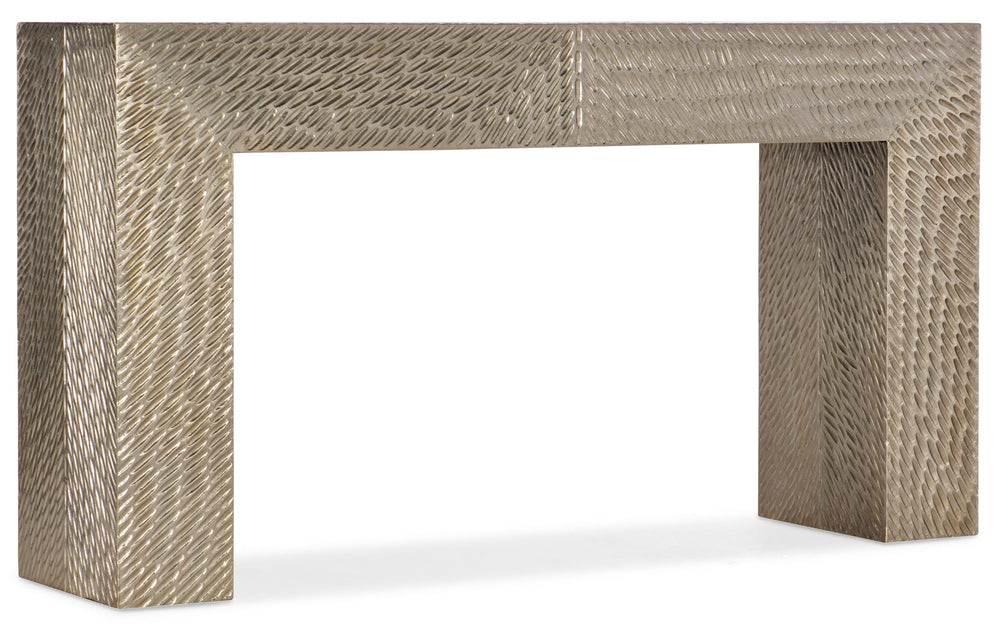 Melange - Tivoli Console Table - Pearl Silver