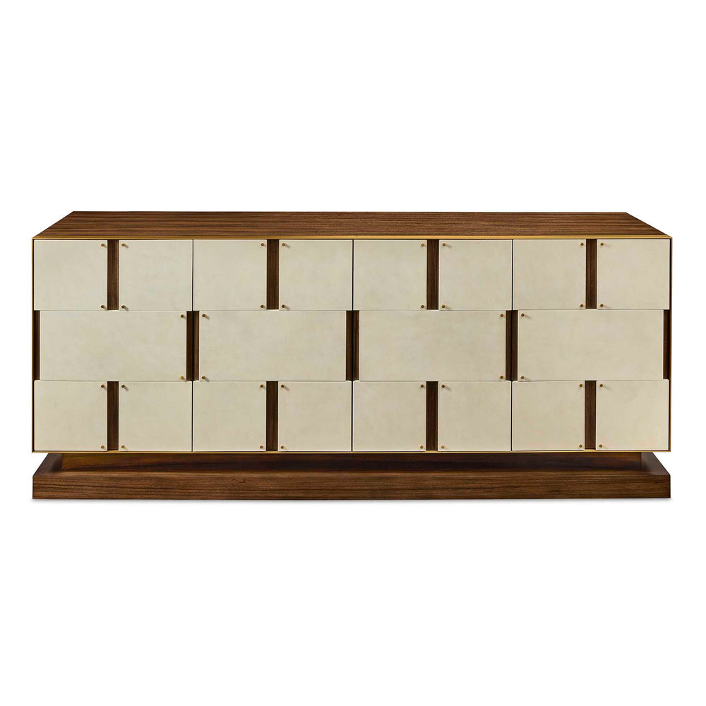Block Buster - 4 Door Cabinet - Woodtone