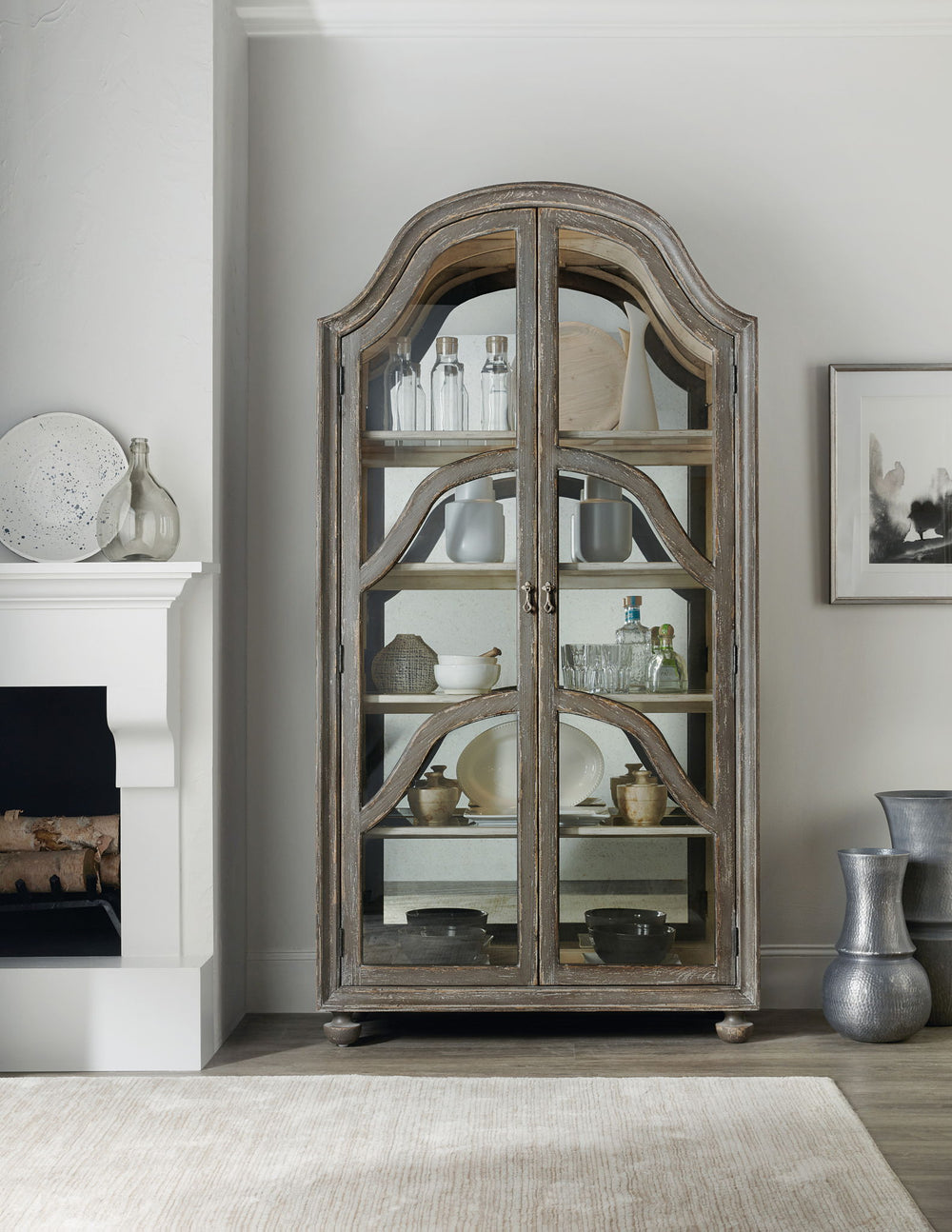 Alfresco - Costa Display Cabinet - Dark Gray