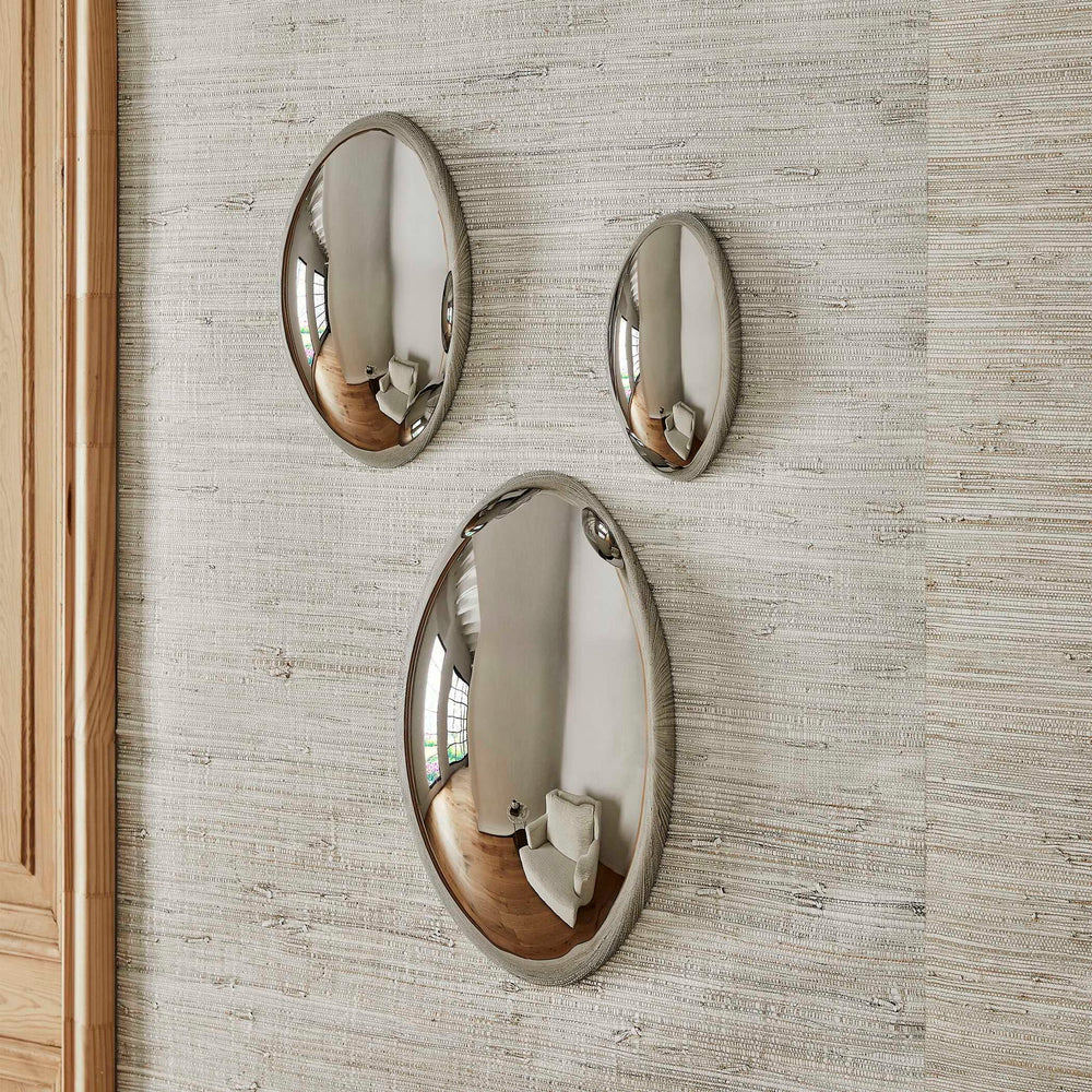 Dew - Metal Wall Decor (Set of 3) - Pearl Silver