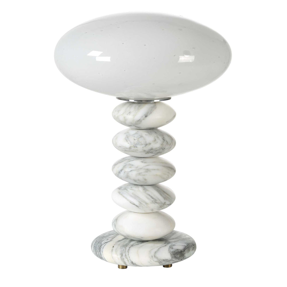 Washed Stones - Mini Lamp - White