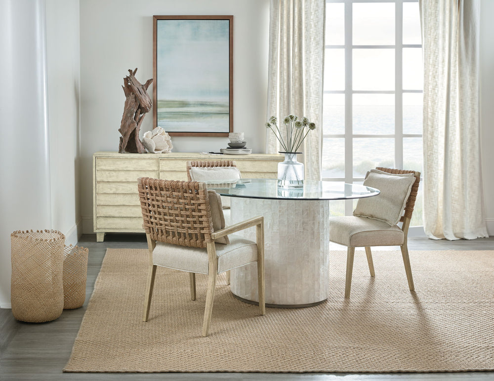 Surfrider - Woven Back Side Chair (Set of 2) - Beige / Light Brown