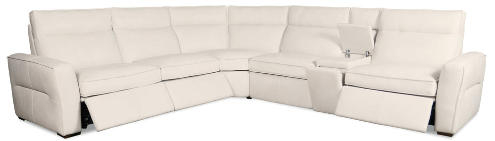 MS - Vann Six-Piece Power Sectional - White