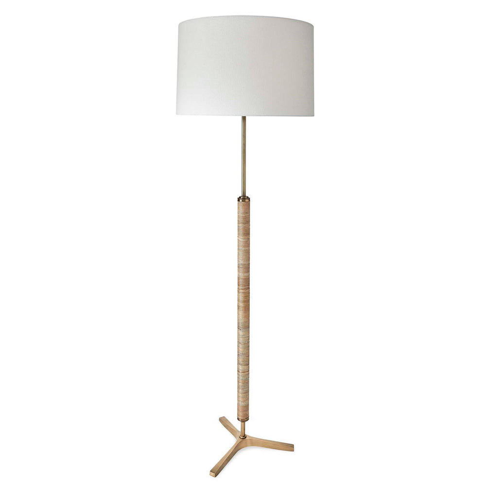 It’S A Wrap - Floor Lamp - Brass / Gold / Woodtone