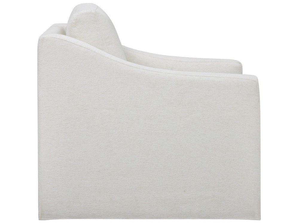 Augustine - Slipcover Swivel Glider - White