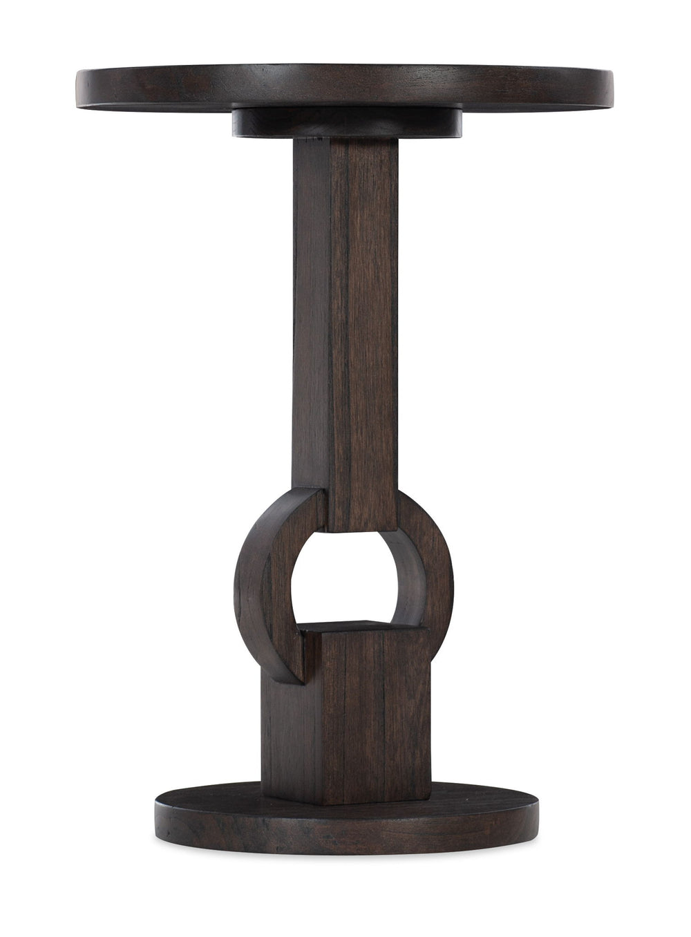 Commerce And Market - Round Side Table - Dark Brown