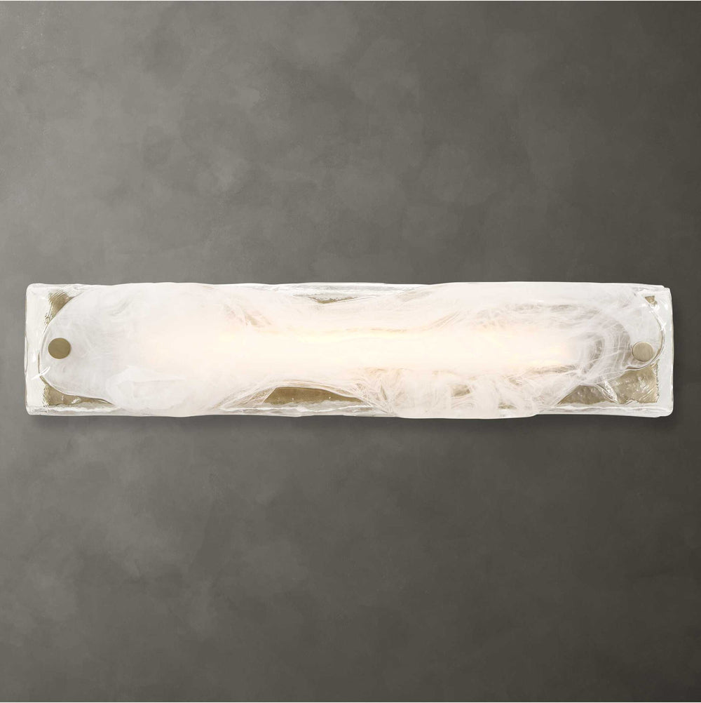 Taffy - 1 Light LED Swirl Glass Sconce - White