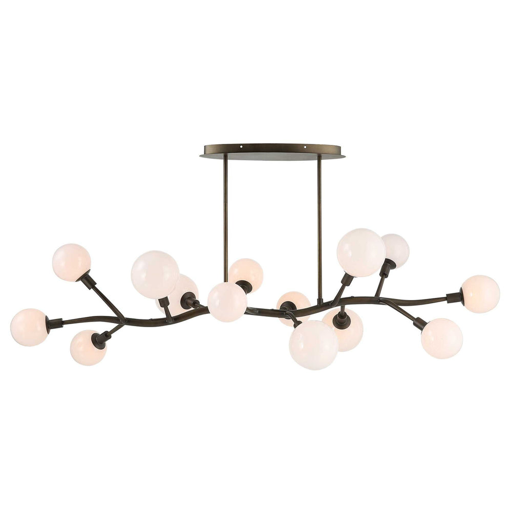Meandering - 14 Light Pendant