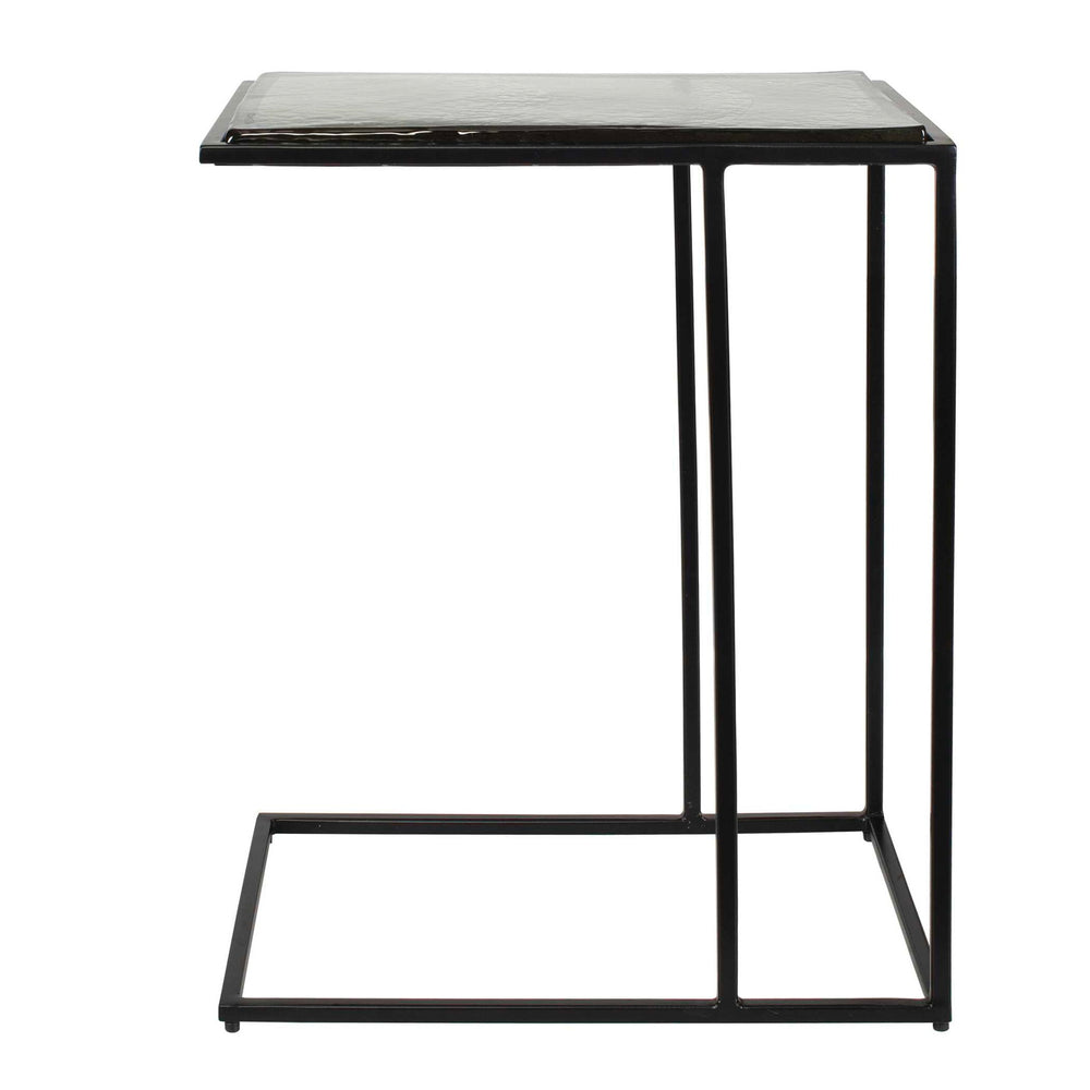 Mateo - Glass Top Accent Table - Black