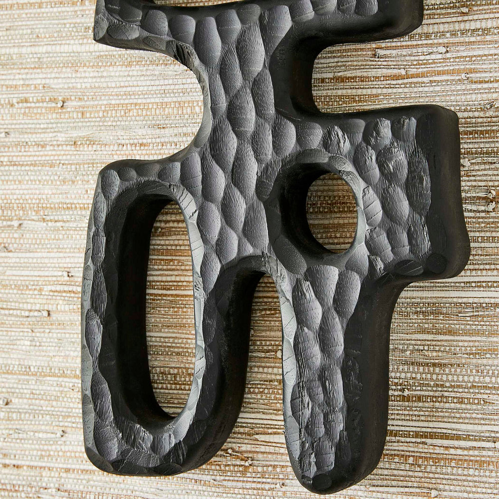 Chiseled Silhouette - Wall Sculptures (Set of 2) - Woodtone