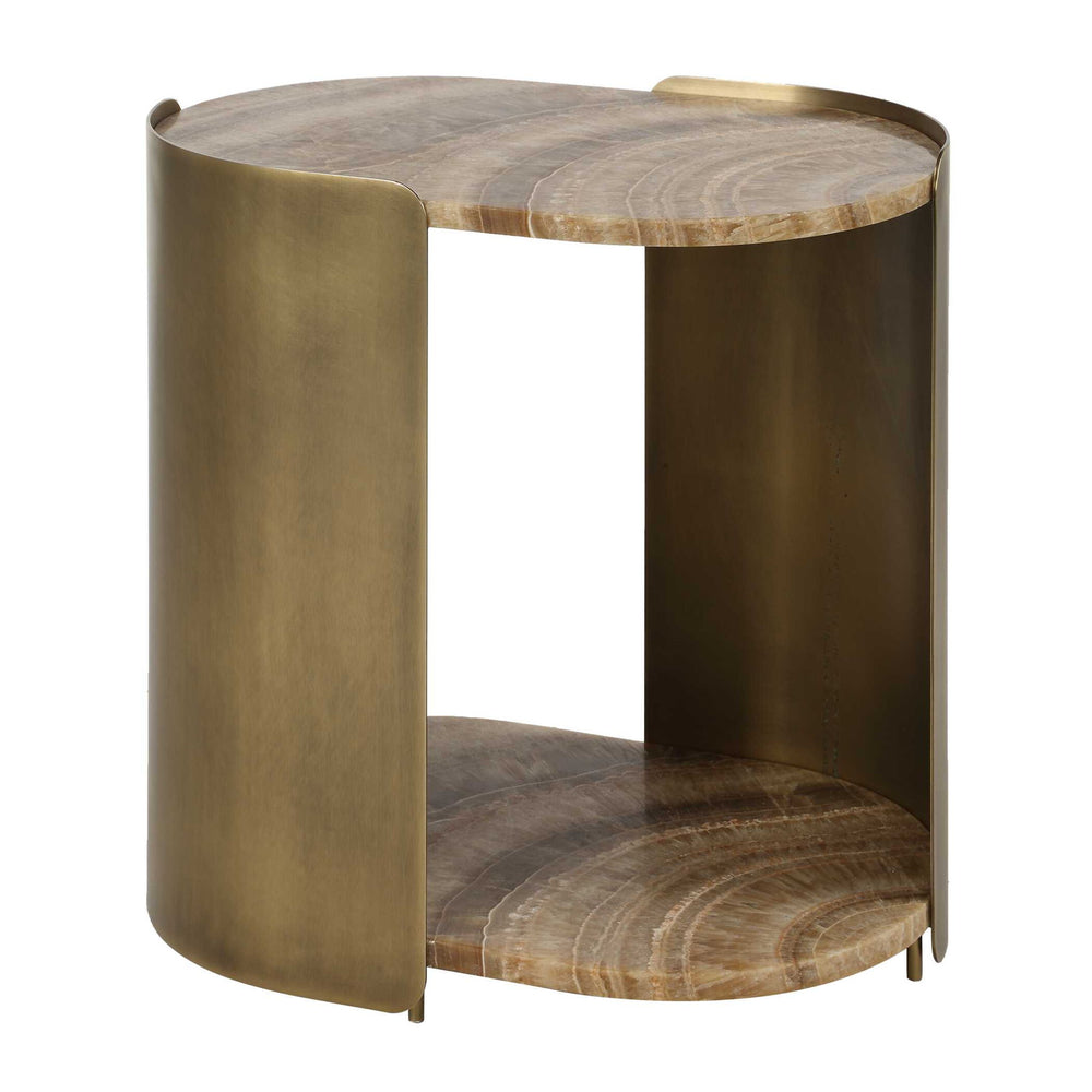 Lozenge - Accent Table - Brown