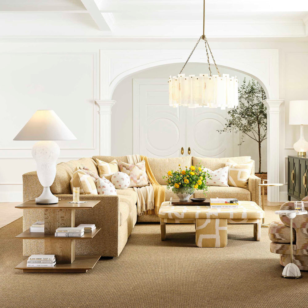 Luxe Sofa - Armless - Tweedy Bird Goldfinch