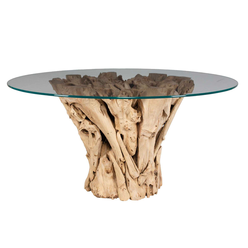 Teak Root - Round Dining Table - Bleached