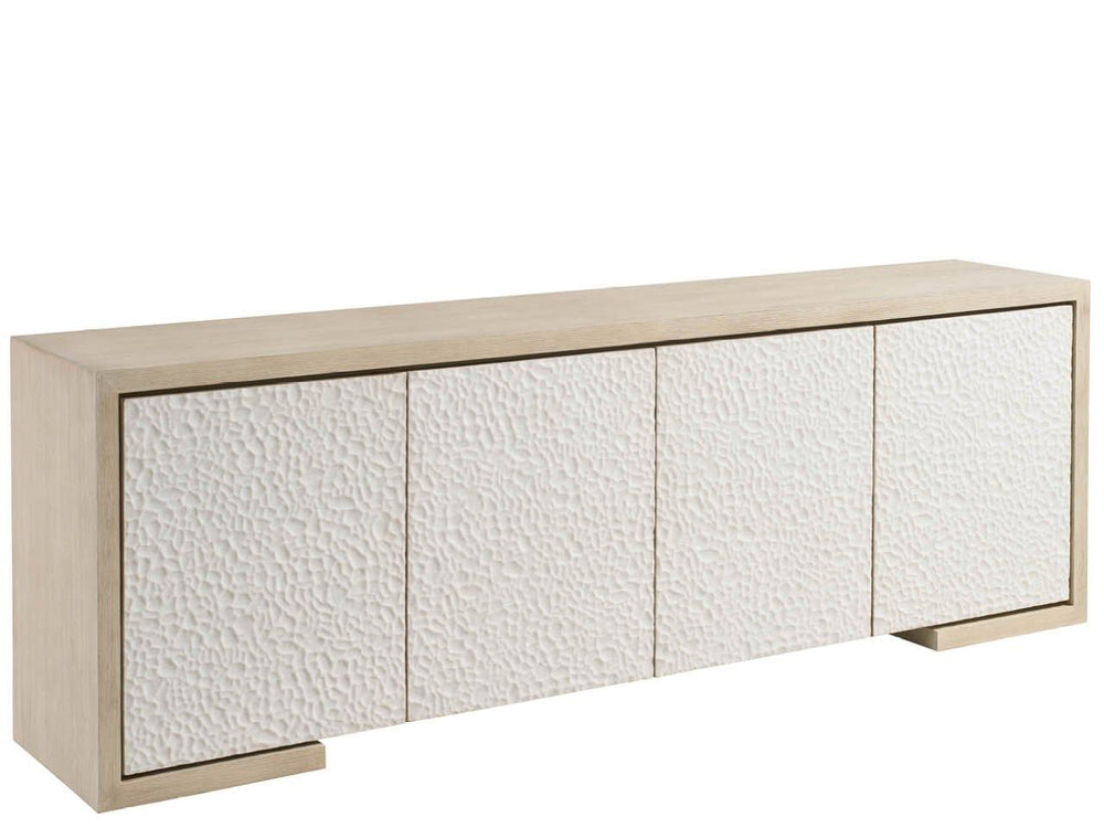 Modern - Aurora Credenza - White / Light Brown