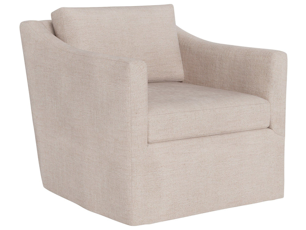 Asher - Slipcover Swivel Chair, Special Order - Beige