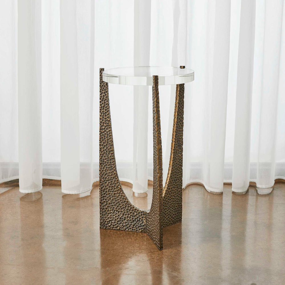 Trifecta - Drink Table - Brass / Bronze