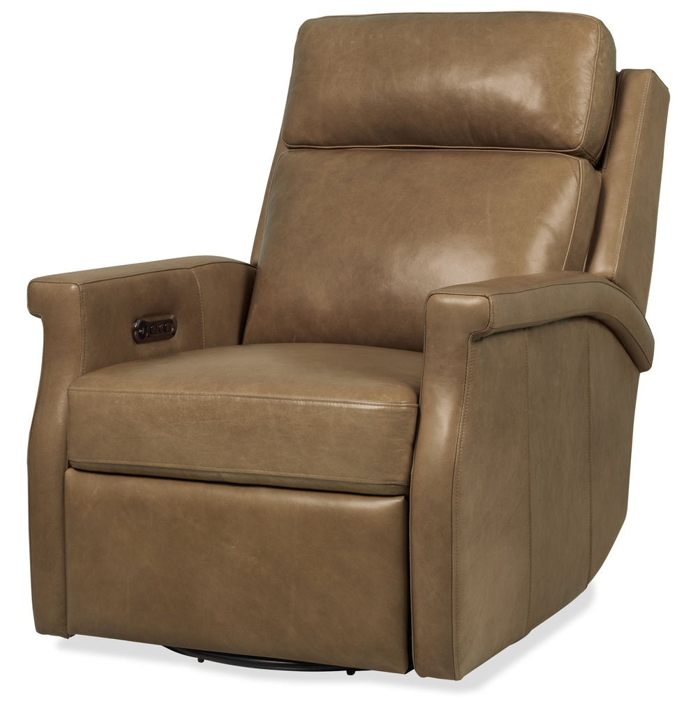 RC - Kaufman ZG Swivel Power Recliner With Pop-Up Headrest