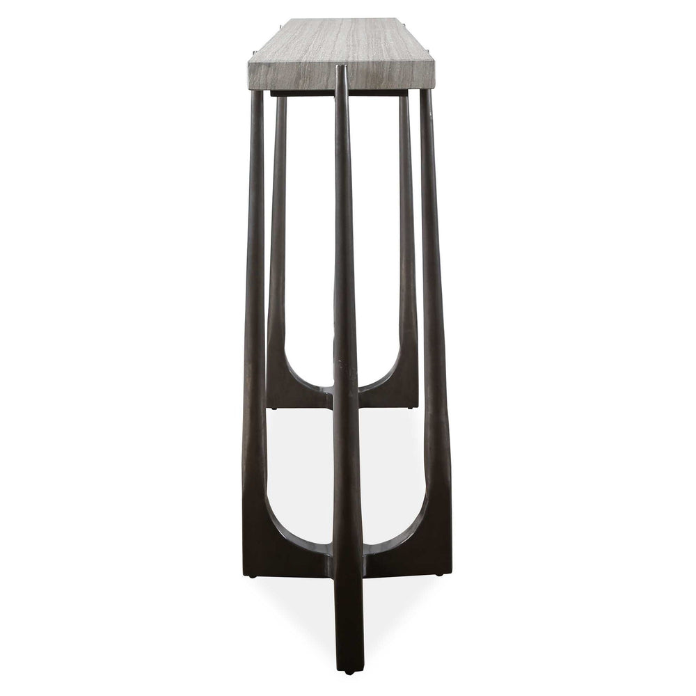 Tapering Off - Console Table - Bronze / Gray