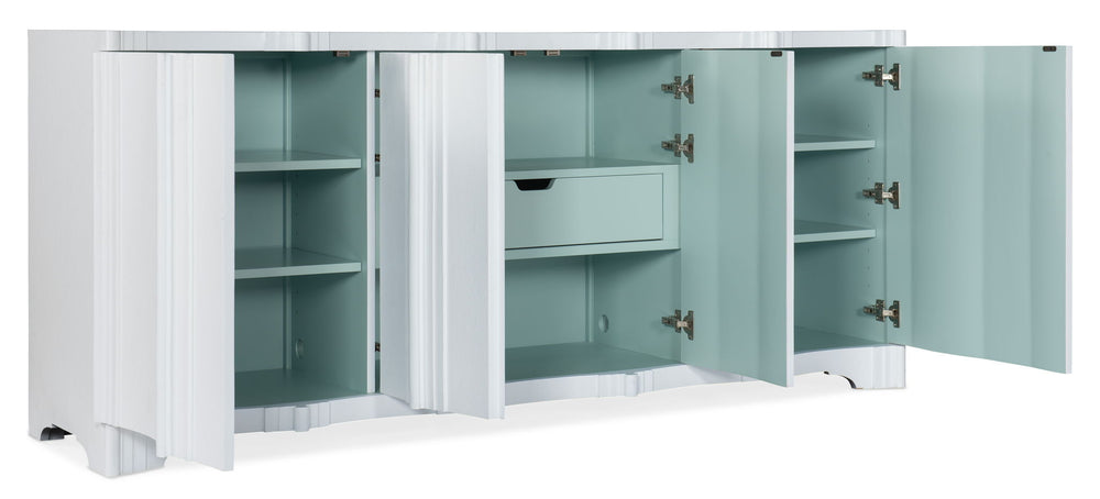 Melange - Corinth 4-Door Entertainment Console - White