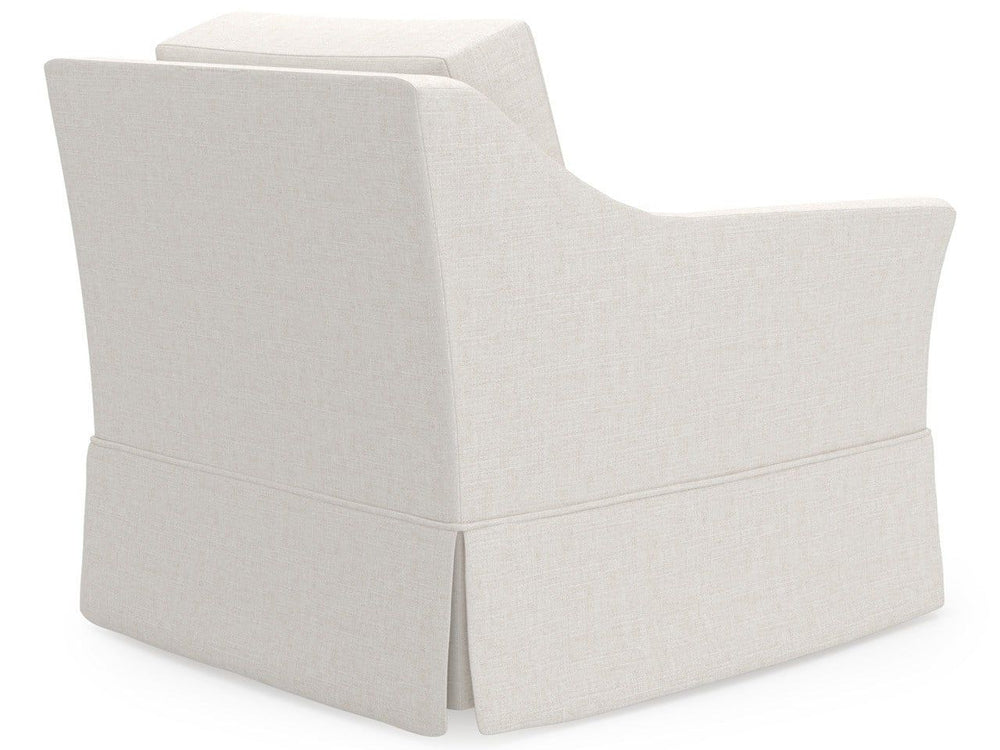 Madison - Skirted Swivel Chair, Special Order - White