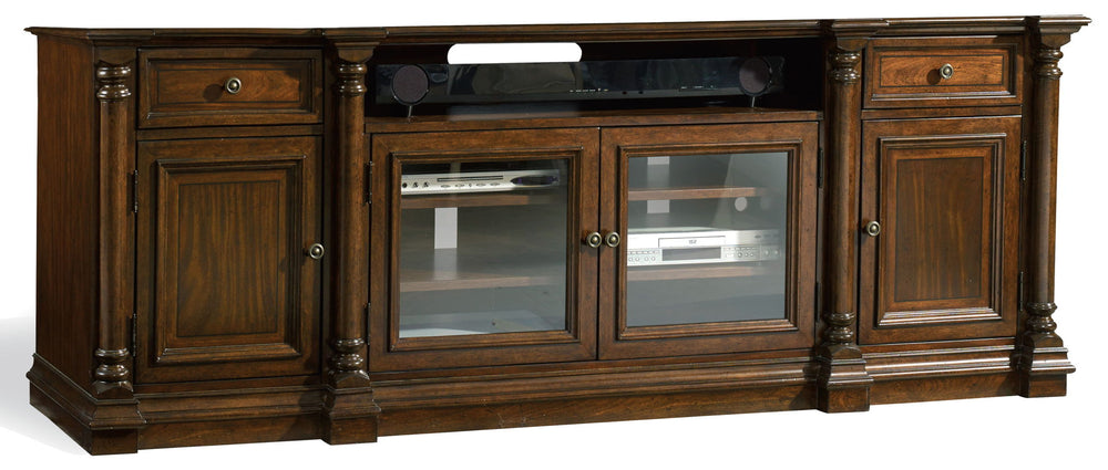 Leesburg - Entertainment Console - Dark Brown