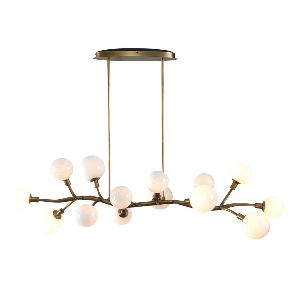 Meandering - 14 Light Pendant