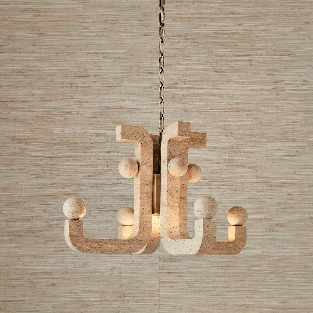 Equilibrium - 5 Light LED Pendant - Brass